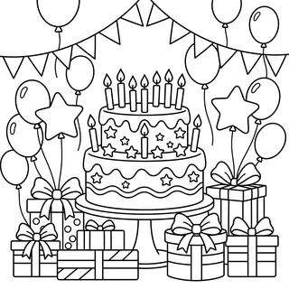 Coloriage anniversaire à imprimer