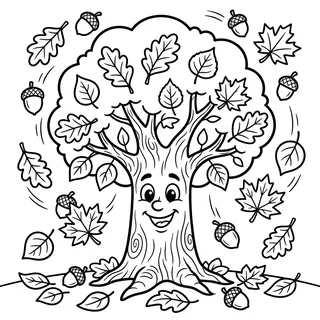 Coloriage automne à imprimer