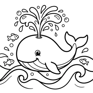 Coloriage baleine à imprimer