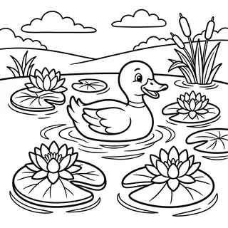 Coloriage canard à imprimer