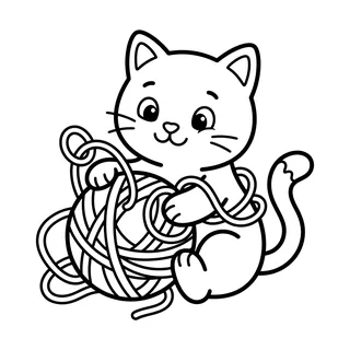 Coloriage chat à imprimer