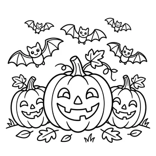 Coloriage citrouille d’Halloween à imprimer