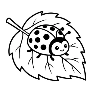 Coloriage coccinelle à imprimer