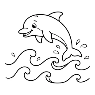 Coloriage dauphin à imprimer