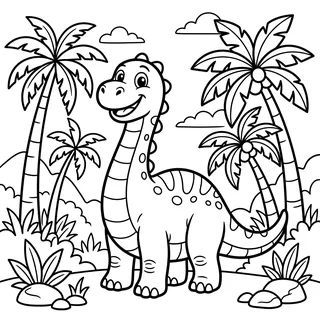 Coloriage dinosaure à imprimer