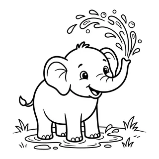 Coloriage éléphant à imprimer