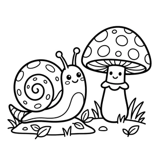Coloriage escargot à imprimer