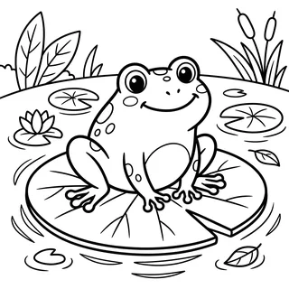 Coloriage grenouille à imprimer