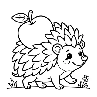 Coloriage hérisson à imprimer