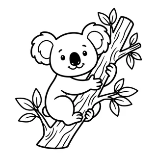 Coloriage koala à imprimer