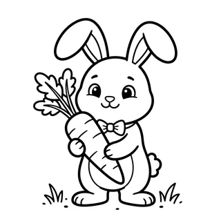 Coloriage lapin à imprimer
