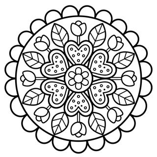 Coloriage mandala facile à imprimer