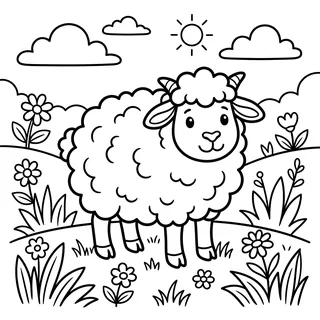 Coloriage mouton à imprimer