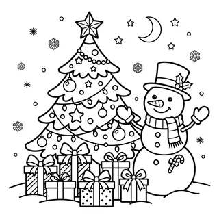 Coloriage de Noël à imprimer