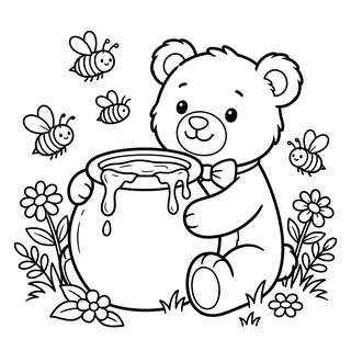 Coloriage ours à imprimer