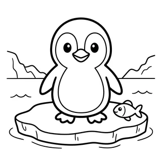 Coloriage pingouin à imprimer
