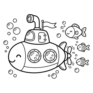 Coloriage sous-marin à imprimer