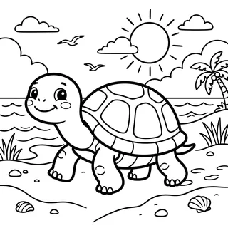 Coloriage tortue à imprimer