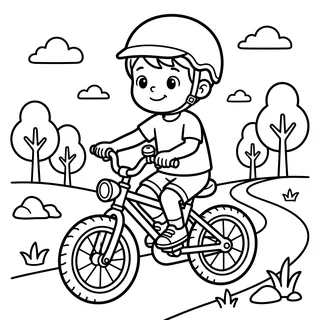 Coloriage vélo à imprimer